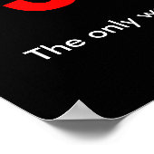 Succes Motivatie Basketball Trendy Poster (Hoek)