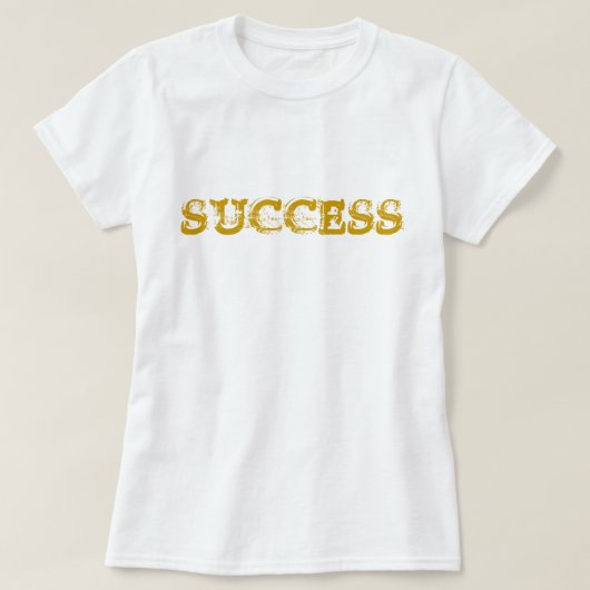 Succes Motivatie Gold Dust T-shirt (Design voorkant)