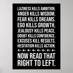 Succes Motivatie, Gym, Hustle, Grind Inspiratie Poster