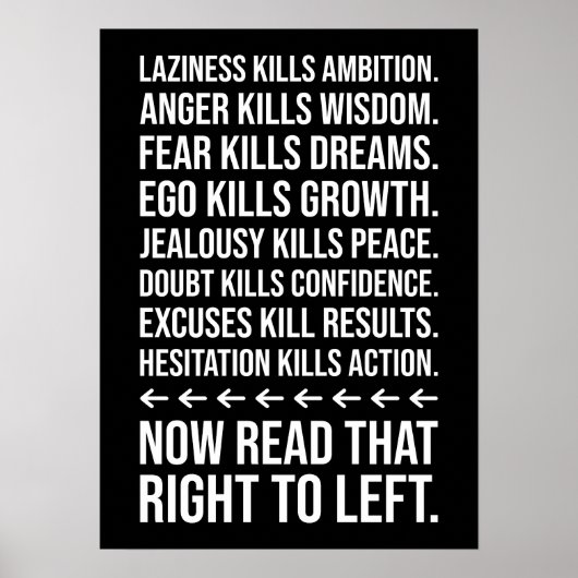 Succes Motivatie, Gym, Hustle, Grind Inspiratie Poster (Voorkant)