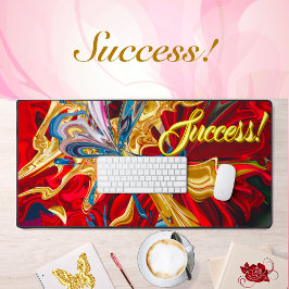 Succes Motivatie Inspiratie Vloeibaar Abstract Bureaumat