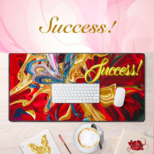 Succes Motivatie Inspiratie Vloeibaar Abstract Bureaumat