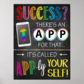 Succes Motivatie klaslokaal Poster (Voorkant)