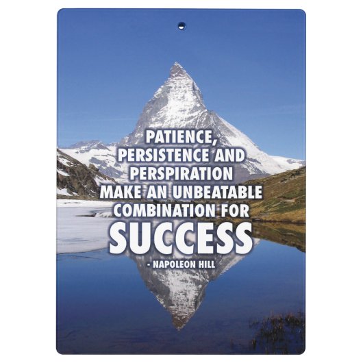 SUCCES - Motivatie Klembord (Achterkant)