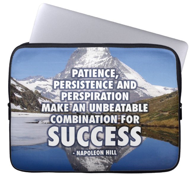 SUCCES - MOTIVATIE LAPTOP SLEEVE (Voorkant)