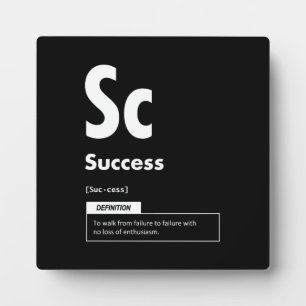 Succes - Motivatie plaque Fotoplaat