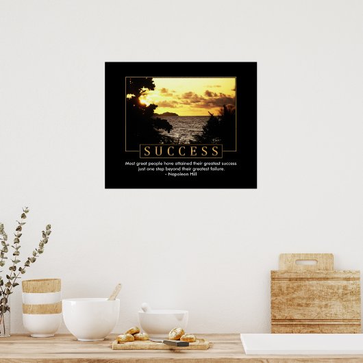 Succes Motivatie Poster (Keuken)