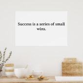 Succes Motivatie Poster – Aanmoediging van muurkun (Keuken)