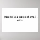 Succes Motivatie Poster – Aanmoediging van muurkun (Voorkant)