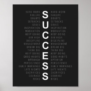 Succes   Motivatie prijsopgave Poster