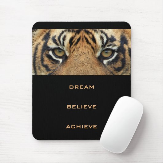 Succes Motivatie Quote Tiger Modern Vertical Muismat (Met muis)