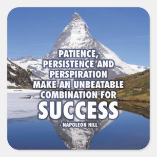 SUCCES - MOTIVATIE VIERKANTE STICKER