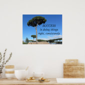 Succes Motiverende Boodschap Poster (Keuken)