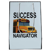 Succes Navigator School Bus Driver Medium Cadeauzakje (Achterkant)