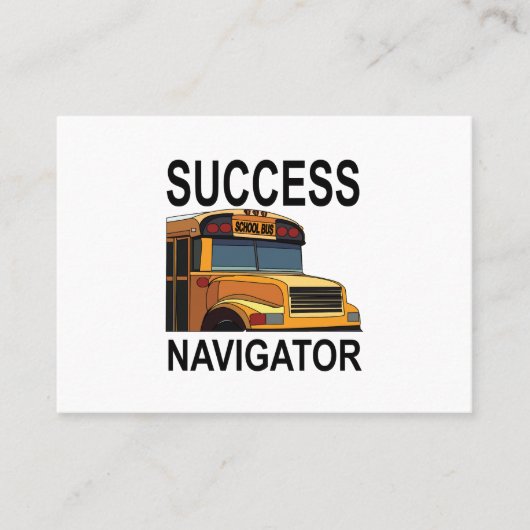 Succes Navigator School Bus Driver Visitekaartje (Voorkant)