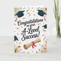 Succes op A-Level Niveau Afstudeercadeaus