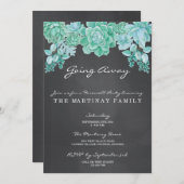 Succes op het karton dat weggaat kaart (Voorkant / Achterkant)