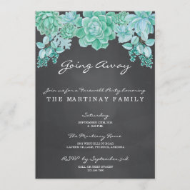 Succes op het karton dat weggaat kaart