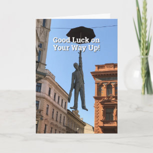 Succes op je weg naar boven. Aanmoediging. Kaart