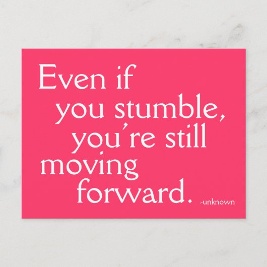 Succes opwekken - Motivatie Briefkaart (Voorkant)