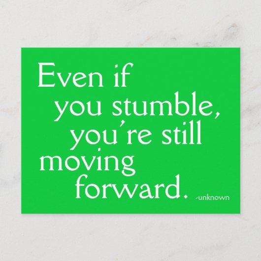 Succes opwekken - Motivatie Briefkaart (Voorkant)