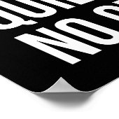 Succes over is rustig werken - Gym, drukte, grind Poster (Hoek)