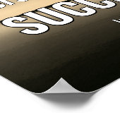 SUCCES | Perseistisch blijven | Schrift BEIGE Poster (Hoek)