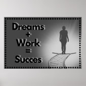 "Succes" Positive Wall art Poster (Voorkant)