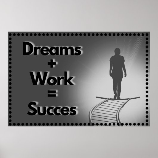 "Succes" Positive Wall art Poster (Voorkant)