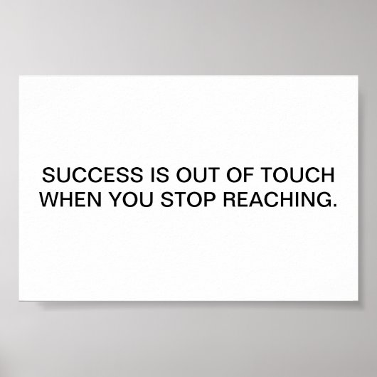 SUCCES POSTER (Voorkant)