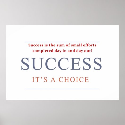 Succes Poster (Voorkant)