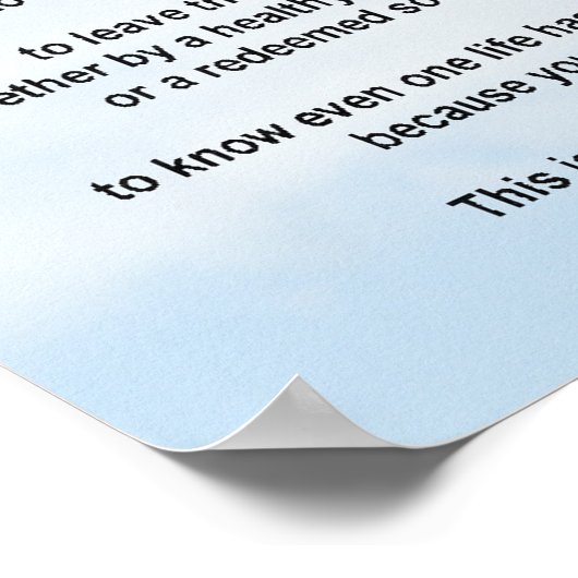 Succes Poster (Hoek)