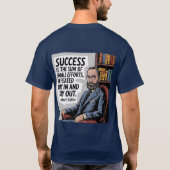 Succes Productiviteit Quote T-shirt (Achterkant)