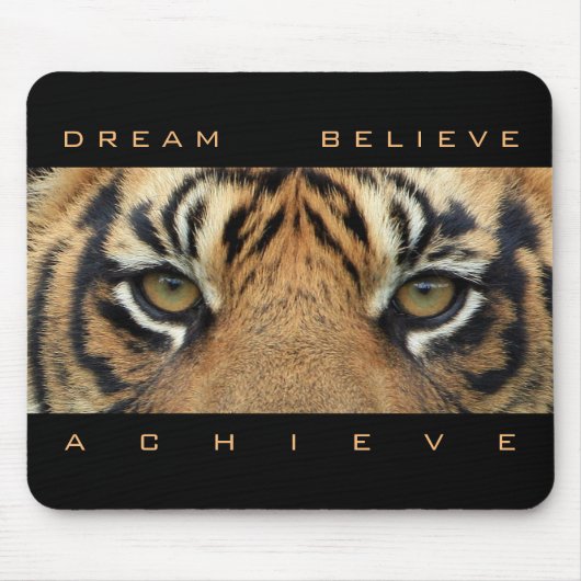 Succes Quote Dream Believe Bereiken Horizontaal Muismat (Voorkant)