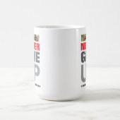 Succes Quote Nooit Opgeven Nooit Overgeven Koffiemok (Center)