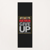 Succes Quote Nooit Opgeven Nooit Overgeven Yogamat (Voorkant)