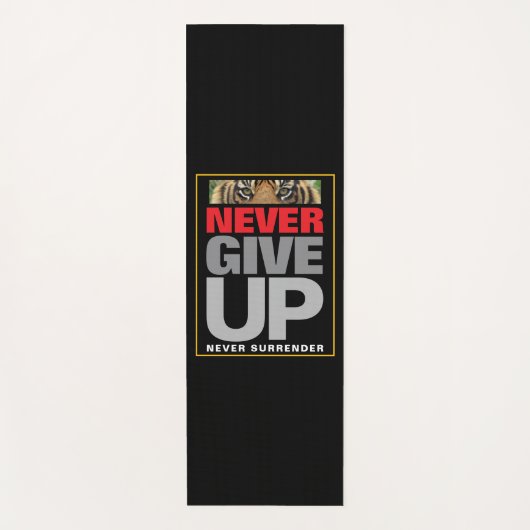 Succes Quote Nooit Opgeven Nooit Overgeven Yogamat (Voorkant)