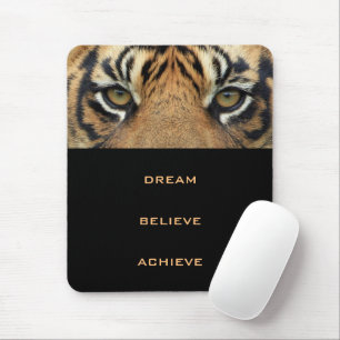Succes Quote Tiger Eyes Dier Modern Verticaal Muismat