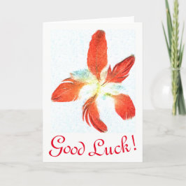 Succes, Red Feathers wenskaart Kaart