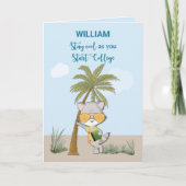 Succes Starting College Custom Naam Grappig Cool Kaart (Voorkant)