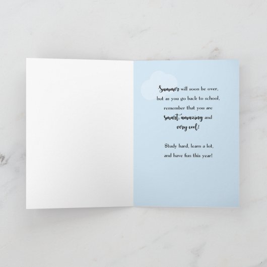 Succes Starting College Custom Naam Grappig Cool Kaart (Binnen)