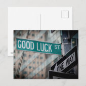 Succes straat briefkaart (Voorkant / Achterkant)