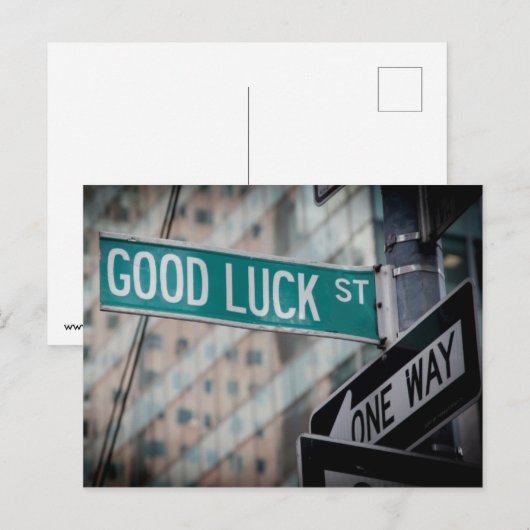 Succes straat briefkaart (Voorkant / Achterkant)