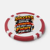 Succes Strijder Citaat Poker Chips (Enkel)