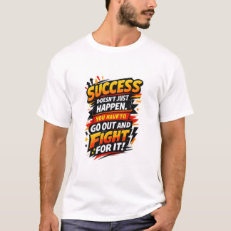 Succes Strijder Citaat T-shirt