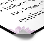 Succes struikelt van falen naar falen met poster (Hoek)