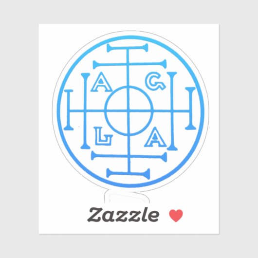 Succes symbool, antiek heidense symbool, spreuk go sticker (Vel)