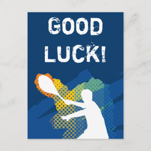 Succes tennis ansichtkaart briefkaart