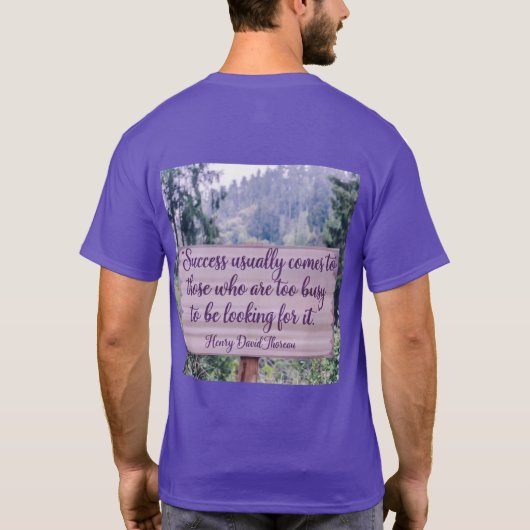 Succes Thoreau Quote T-shirt (Achterkant)
