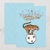 Succes Tiger Flat Holiday Kaart (Voorkant / Achterkant)